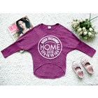 เสื้อยืดแขนยาวทรงแฟชั่น-Home-สีม่วง