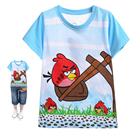 เสื้อยืดแขนสั้น-Angry-Birds-ในเครื่องดีด