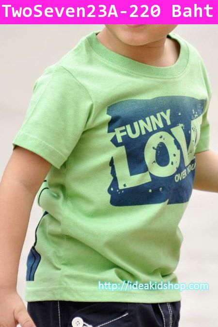 เสื้อยืดสีเขียว Funny Love