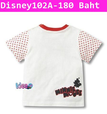 เสื้อยืดแขนสั้น Minnie Mouse จุ๊บๆ