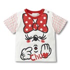 เสื้อยืดแขนสั้น-Minnie-Mouse-จุ๊บๆ