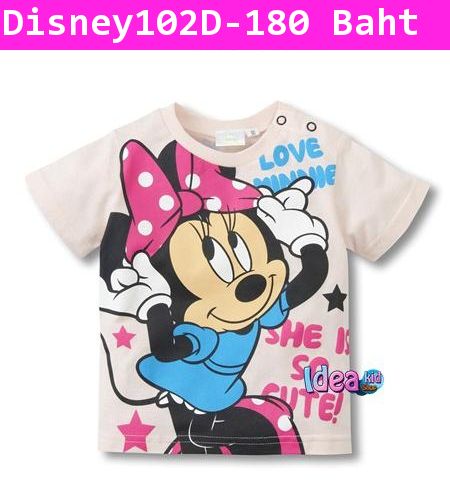 เสื้อยืดแขนสั้น Minnie Mouse So Cute