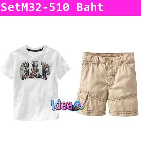 ชุดเสื้อกางเกง GAP สไตล์ลำลอง