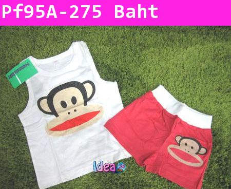 ชุดเสื้อกางเกง PAUL FRANK สีขาว