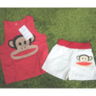 ชุดเสื้อกางเกง-PAUL-FRANK-สีแดง