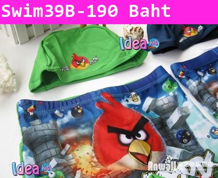 ชุดว่ายน้ำ Angry Birds ซุ่มโจมตี สีเขียว