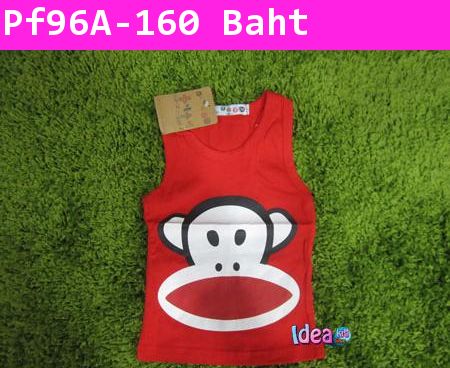 เสื้อกล้าม Paul Frank หน้าใหญ๊ใหญ่สีแดง