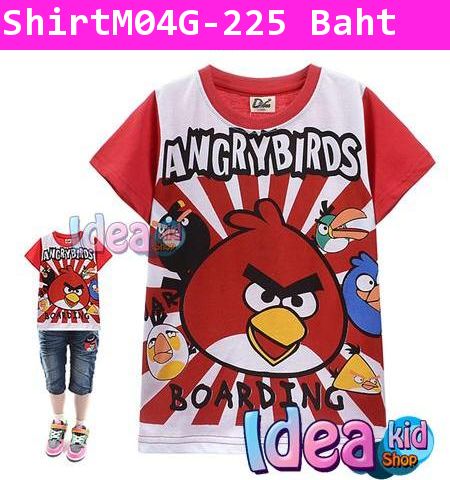 เสื้อแขนสั้น ANGRY BIRDS BOARDING