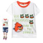 เสื้อยืดแขนสั้น-Angry-Bird-กับฝูงหมู-สีขาว