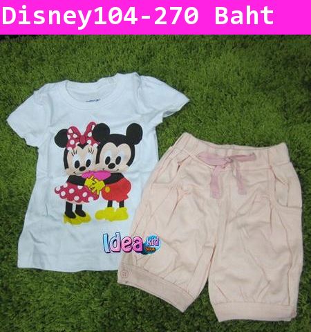 ชุดเสื้อกางเกง Baby Mickey Baby Minnie 