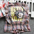 เสื้อแขนกุด-BETTY-ลายสก๊อต-โทนชมพู