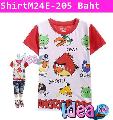 เสื้อแขนสั้น ANGRY BIRDS SHOOT!