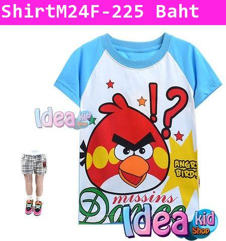 เสื้อยืดแขนสั้น Angry Birds Missins Dance