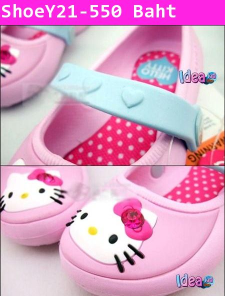 รองเท้า Crocs Kitty สีชมพู