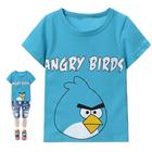 เสื้อยืดแขนสั้น-ANGRY-BIRDS-สีฟ้า