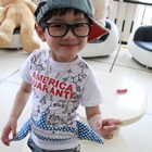 เสื้อยืดแขนสั้น-AMERICA-GUARANTE-สีขาว