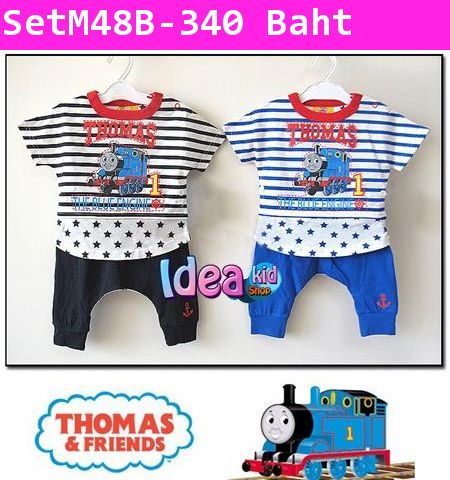 ชุดเสื้อกางเกง Thomas THE BLUE ENGINE สีน้ำเงิน