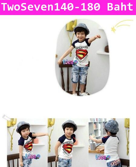 เสื้อยืดแขนสั้น SUPERMAN ยอดมนุษย์พิทักษ์โลก