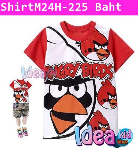 เสื้อยืดแขนสั้น กองทัพ Angry Bird