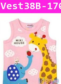 เสื้อกล้าม Miki House Zoo เพื่อนรัก สีชมพู